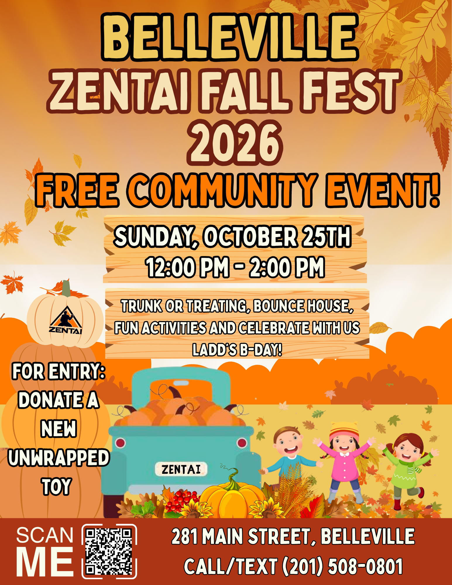 Belleville ZENTAI Fall Fest 2026 event flyer