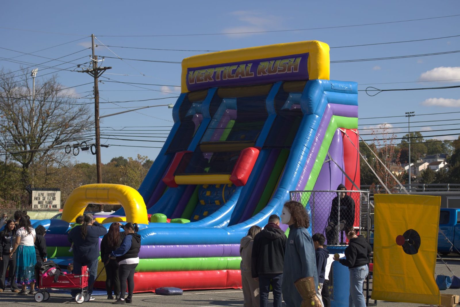 Inflatable slide at the ZENTAI Fall Fest